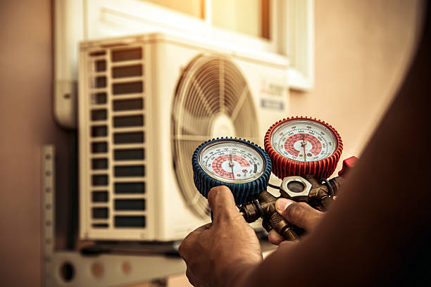 Professional Hvac Maintenance technician working in Sayville, NY